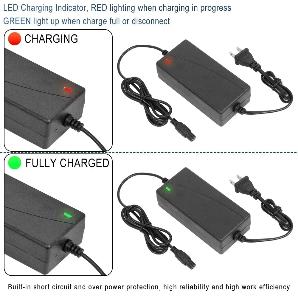 Lithium Battery Charger 42v 2A for Hoverboard Self-Balancing E-Bike Bicycle Li ion Chargers Scooter Accessories